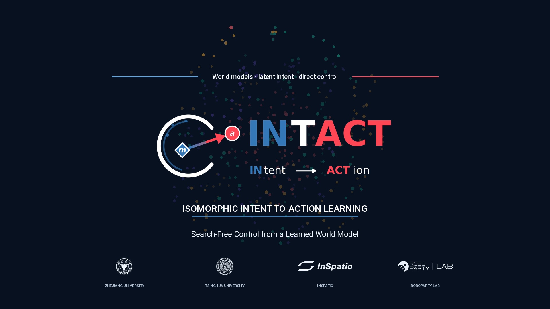 INTACT project graphic connecting latent intent to action.